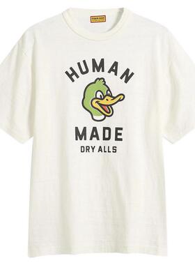 日本代购Human Made男士T恤透气舒适吸湿排汗宽松版竹节棉