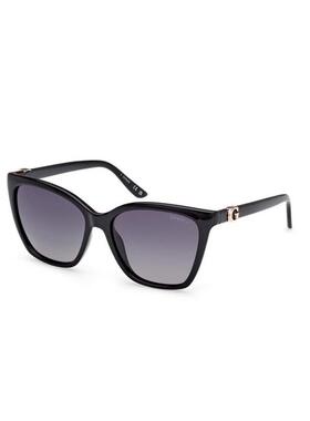 代购GUESS女士太阳镜偏光防紫外线遮光清晰视野猫眼型黑色