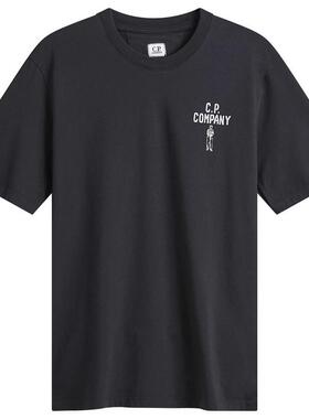 海外代购CPCOMPANY/康柏力男士T恤圆领印花休闲日常百搭基础款