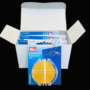 prym进口线蜡带拉线盒十字绣线蜡水溶性线蜡黄色蜡