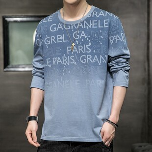 薄款纯棉外穿秋衣打底衫以长袖T恤男款全棉春秋季2026新款小衫純