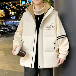 以2025羽绒棉服马甲男款冬季青少年加厚棉衣初高中学生坎肩外套純