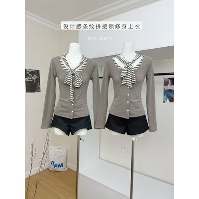 红人馆内搭打底衫女2025新款秋冬长袖t恤设计感酷飒拽姐修身上衣