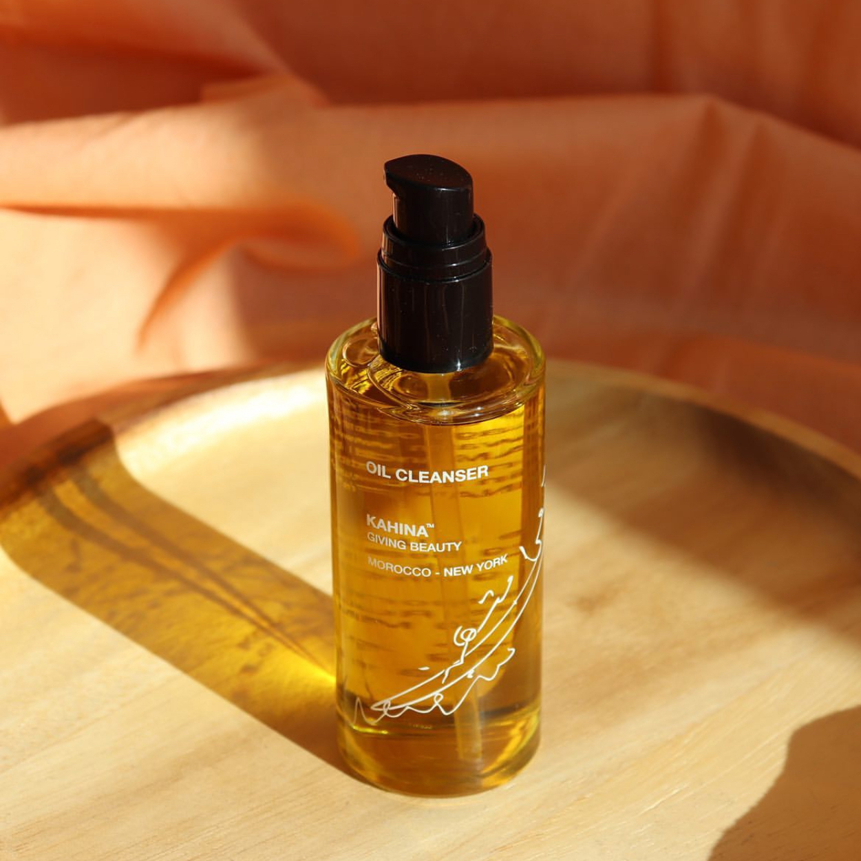 品牌保税直发KAHINA柔润舒颜卸妆油温和清洁姜黄蓝艾菊金盏花