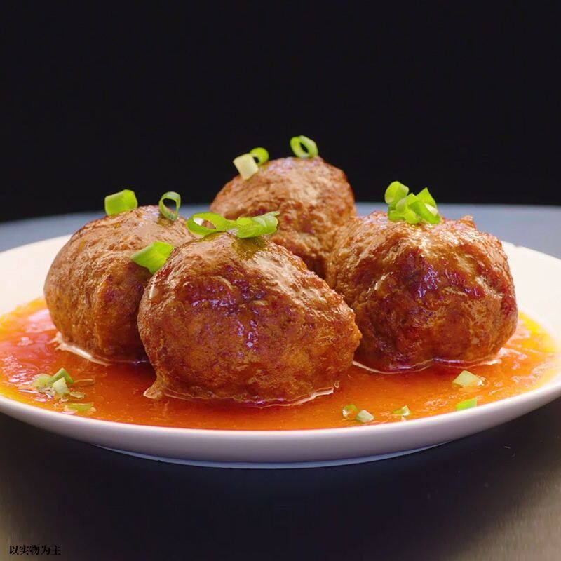 天福号莲藕狮子头猪肉莲藕丸子北老北京即食熟食五香酱肉半成品