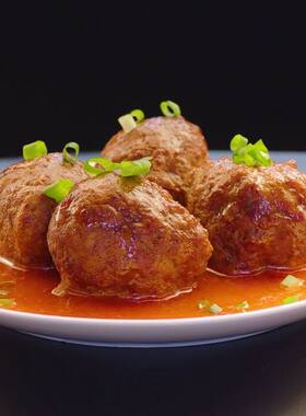 天福号莲藕狮子头猪肉莲藕丸子北老北京即食熟食五香酱肉半成品