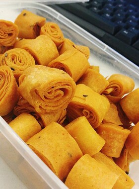 北京护国寺小吃店咯吱盒黄豆面无油咸香酥脆即食绿豆面