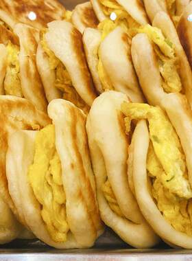 北京聚德华天玉华台饭庄 烧饼夹鸡蛋 主食熟食即食