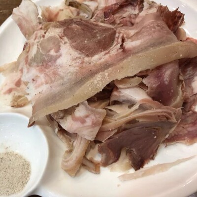 北京牛街清真李记白水羊头白水羊头带皮带肉羊杂北京小吃即食熟食