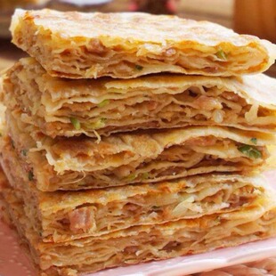 北京玉华台饭庄 肉饼 手工烙饼猪肉大葱即食熟食