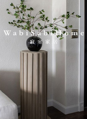 天然大理石雕塑台圆柱