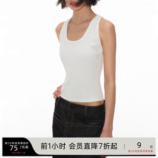 工字背心 TOP TANK 透气 合体剪裁 u型领 高织数坑条面料 JCAESAR