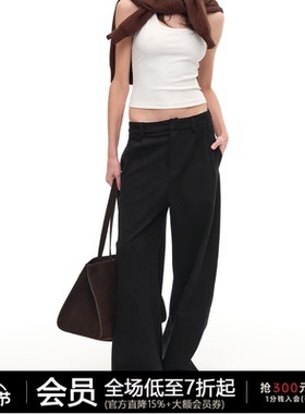 【新年入春】JCAESAR WOMEN 低裆弯刀西裤 磨毛质感面料 亲肤透气