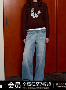 JCAESAR WOMEN 水洗蓝直筒牛仔裤 土耳其丹宁 经典浅蓝猫须