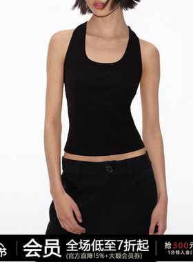 JCAESAR TANK TOP 工字背心 高织数坑条面料 合体剪裁 u型领 透气