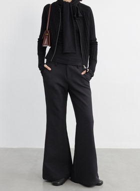 JCAESAR WOMEN 花苞双腰喇叭裤 200D复合面料 挺括有型