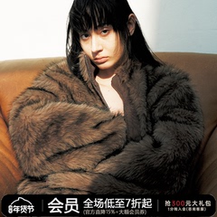 JCAESAR WOMEN 双面穿立体褶短款皮草外套冬 高克重 保暖环保皮草