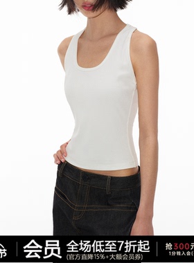 JCAESAR TANK TOP 工字背心 高织数坑条面料 合体剪裁 u型领 透气