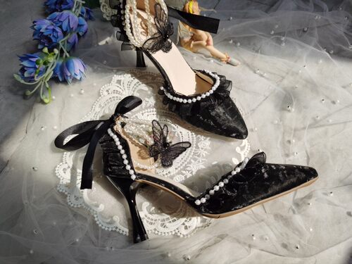 九月lolita手作细高跟鞋洛丽塔