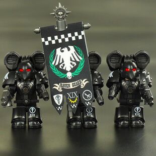 禁军MK6星际战士战锤40K极限战士太空野狼跳跃背包积木人仔第三方