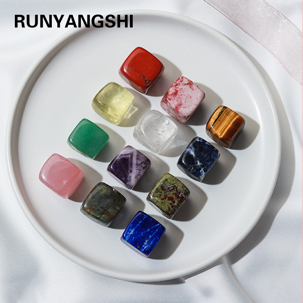 天然水晶原石冰粒冰镇威士忌红酒宝石速冻冰块冰酒石碎石套装组合