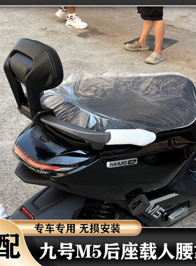 适用九号25新款M5后靠背M5100/M5200后座腰靠载人靠垫改装配件