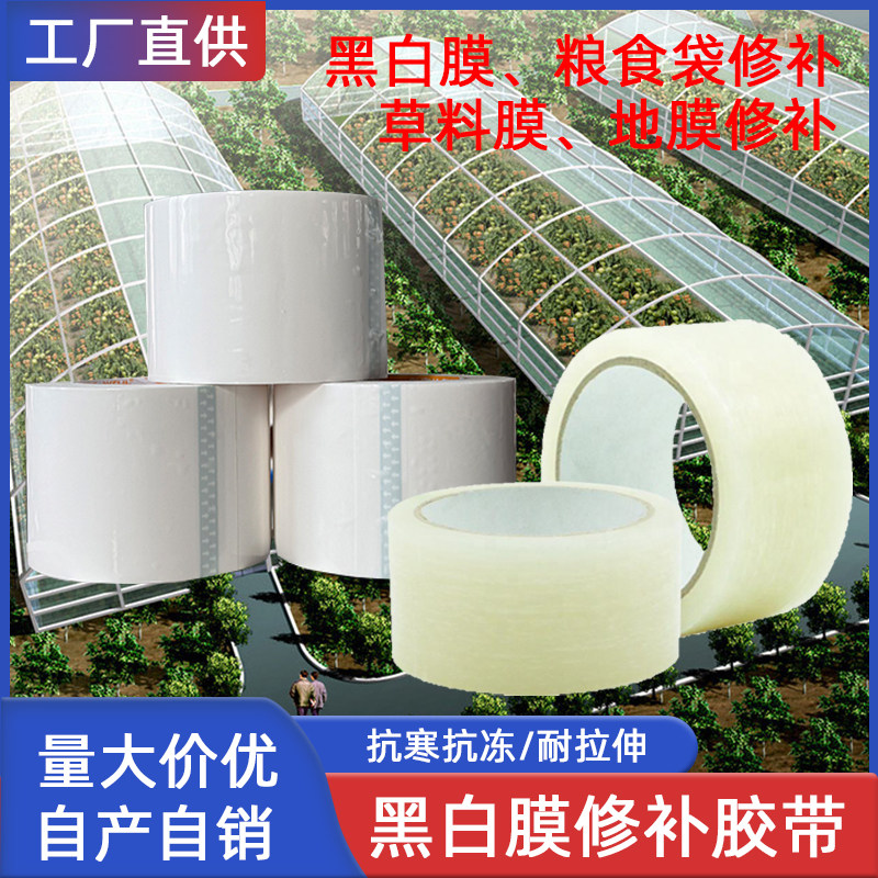 园艺黑白膜专用地膜粮食袋修补胶带塑料薄膜补胶带棚膜加固胶带