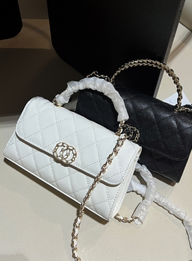 【A39#编码】小香风25ss系列白雪公主凯莉包真皮鱼子酱手提斜挎包