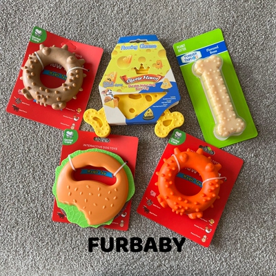 外贸宠物狗狗漏食玩具耐咬磨牙洁牙洁齿耐咬耐啃咬肉香奶香味