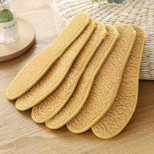 垫防臭吸汗透气毛绒 男女加绒加厚仿羊毛软底舒适棉鞋 保暖鞋 垫冬季