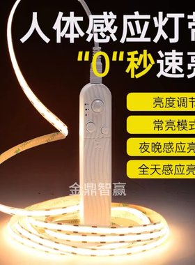 人体感应灯带悬浮床灯人来即亮