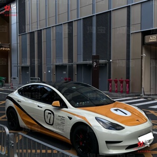 车身个性 3车贴拉花雅阁3系乐道L60领克03 贴纸 特斯拉Model