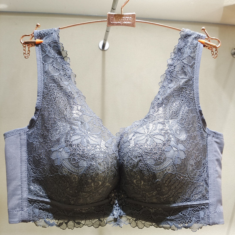 绯格贝缇G4512上薄下厚双肩带聚拢收副乳蕾丝边v型调整文胸内衣