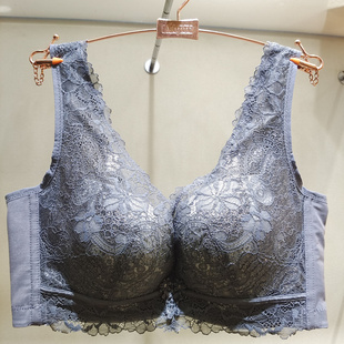 绯格贝缇G4512上薄下厚双肩带聚拢收副乳蕾丝边v型调整文胸内衣