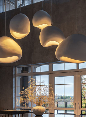 侘寂风日式灯客厅餐厅样板间现代简约酒店大堂民宿吧台设计师吊灯