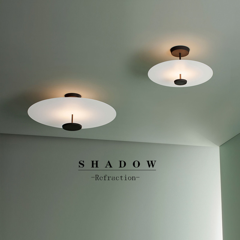 西班牙设计师Flat客厅卧室书房吸顶灯北欧现代极简过道阳台吸顶灯