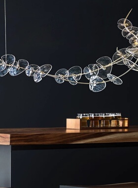 轻奢设计感氛围餐厅灯北欧简约创意餐桌吧台艺术后现代玻璃吊灯