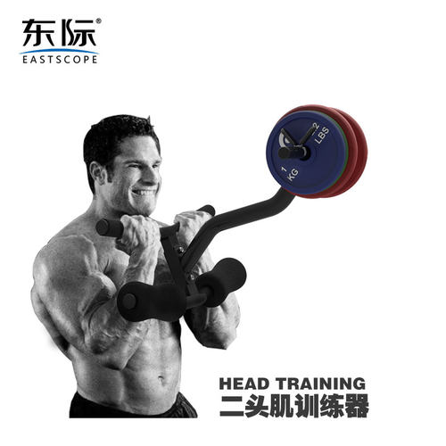 东际肱二头核心力量肌哑铃片架男
