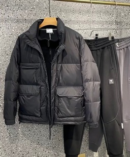 立领羽绒棉服冬季 帅气个性 新款 时尚 大兜休闲潮流保暖舒适 韩版 男士