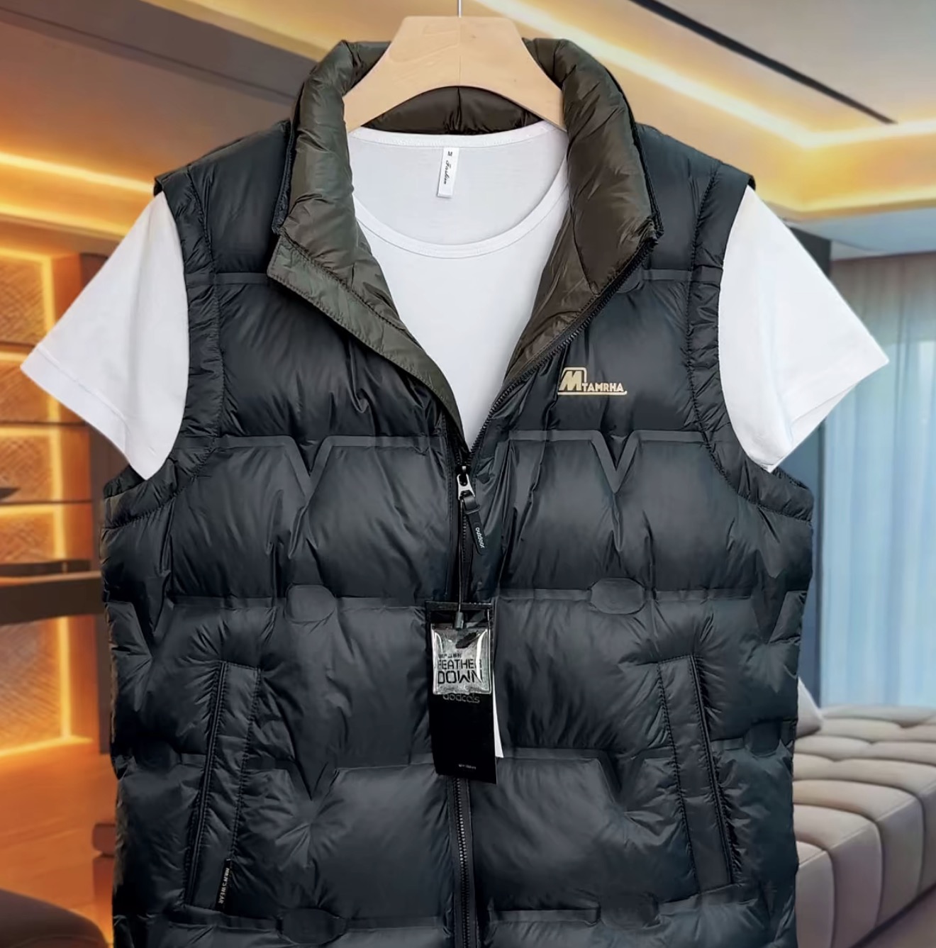 冬季男士立领羽绒马甲2025时尚潮流百搭休闲保暖气质青年坎肩背心