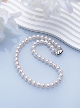 “感恩限定”正圆无核珍珠项链套盒 9-10mm S925 2057H00DY