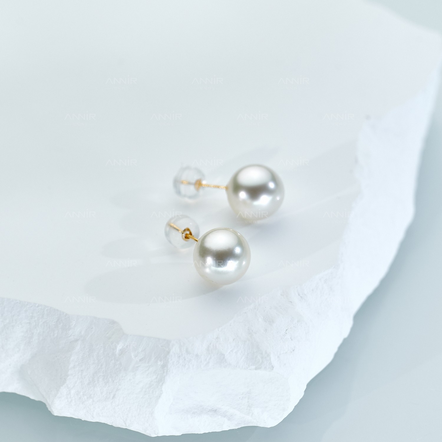 “澳金”耳钉18K金  9-10mm 275H000DY