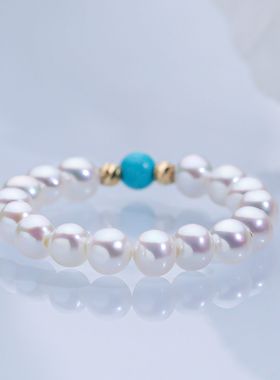 绿松 珍珠素圈戒指日常 3-4mm 2617H00DY