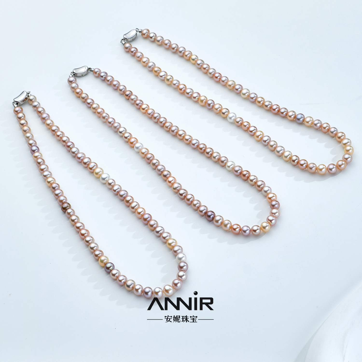 “小糖果”无核珍珠项链  S925银 1920H00DY多样性发一不含定位扣