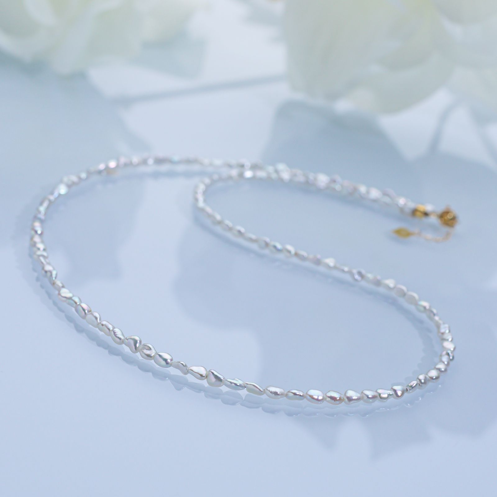 冷白光澳白KeShi项链 18K金 多样性发一 3.5-4.5mm 2718H00DY