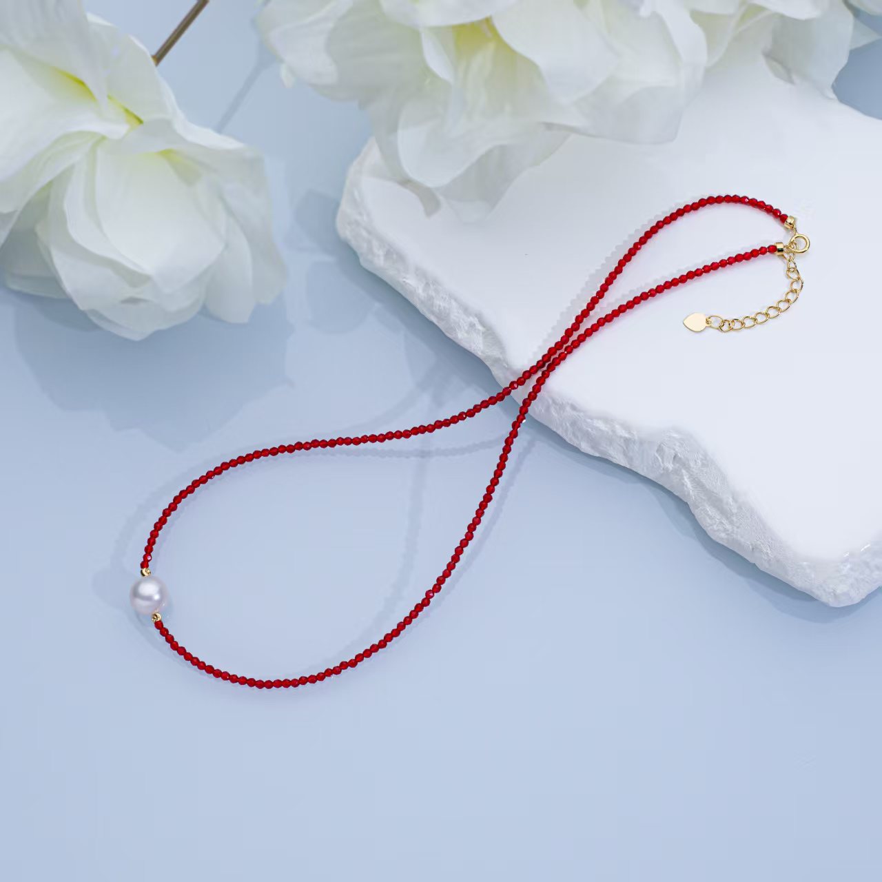 “鸿运”珍珠项链9-10mm （赠手链） S925银 2534H00DY