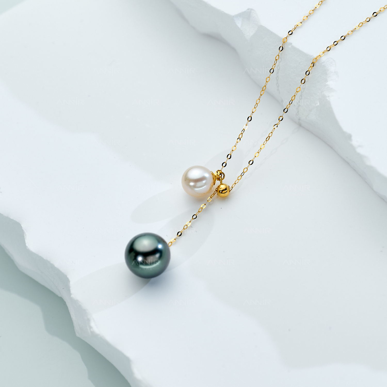 “知音”大溪地项链18K金