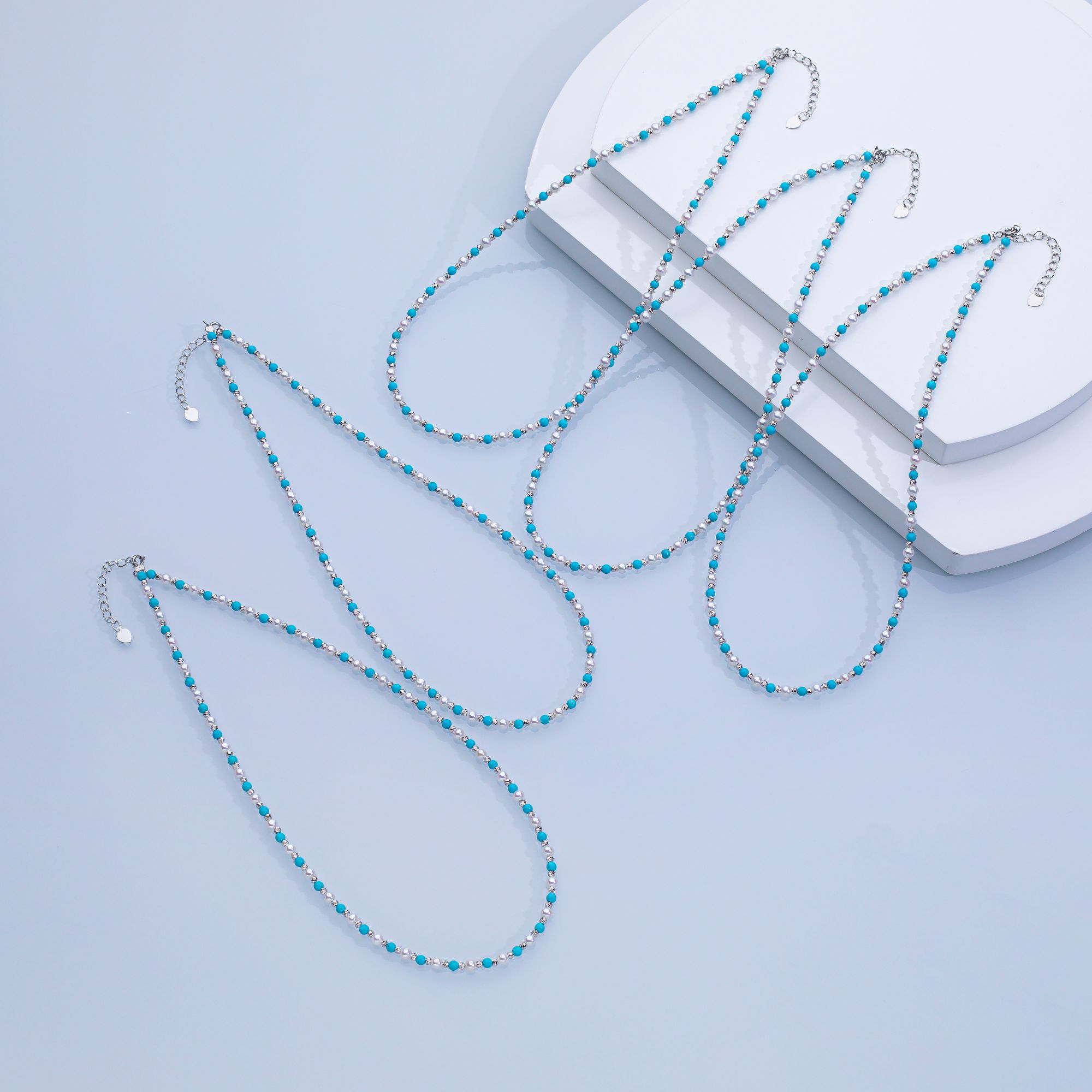 “松岚珠韵”淡水珍珠项链 3-4mm S925银 （多样性发一 2583H00DY