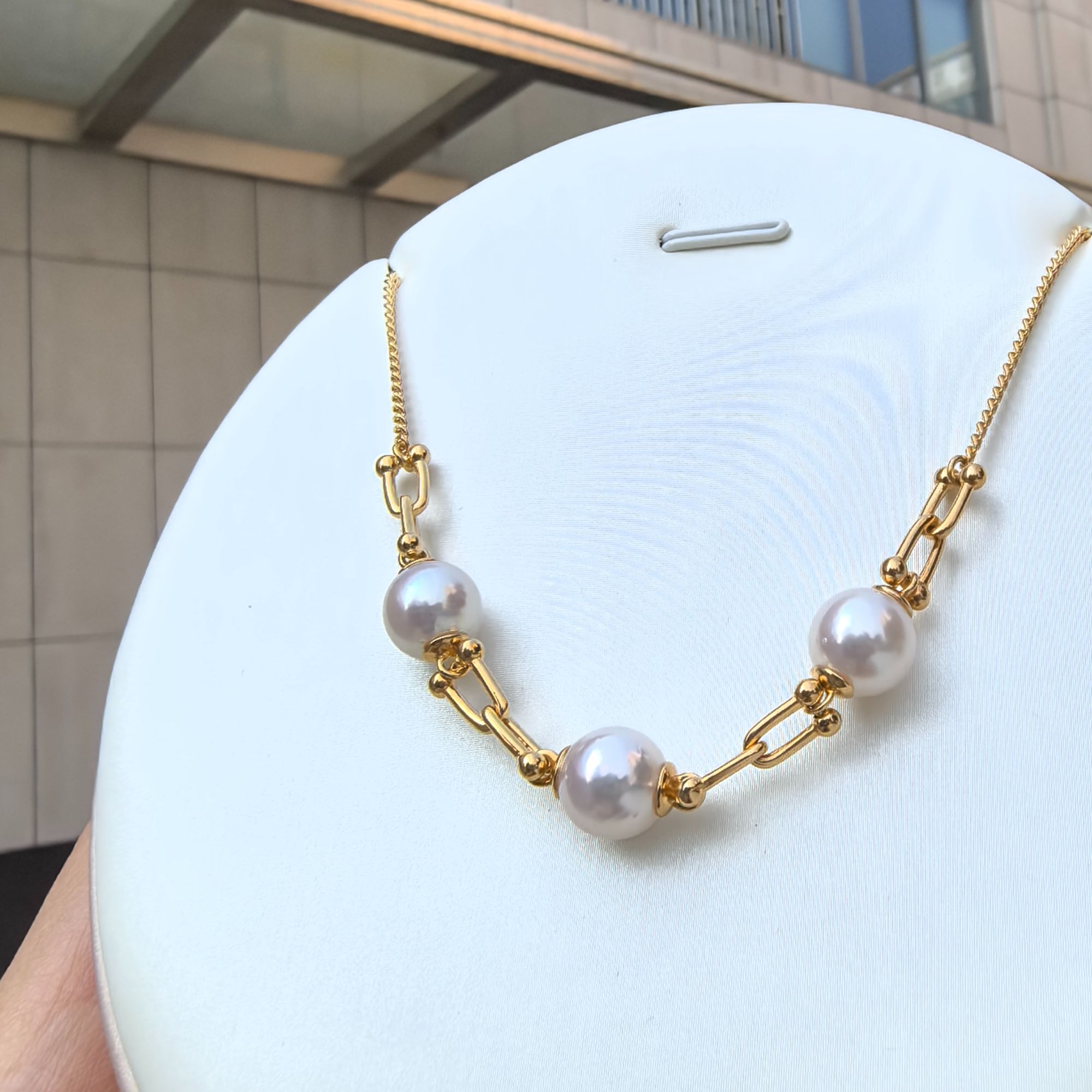 “马蹄”海水akoya珍珠项链8-9mm  S925 2205H00DY