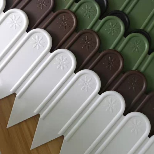 花园围栏栅栏挡土塑料板户外护栏小篱笆草坪花圃围边菜园花坛隔断